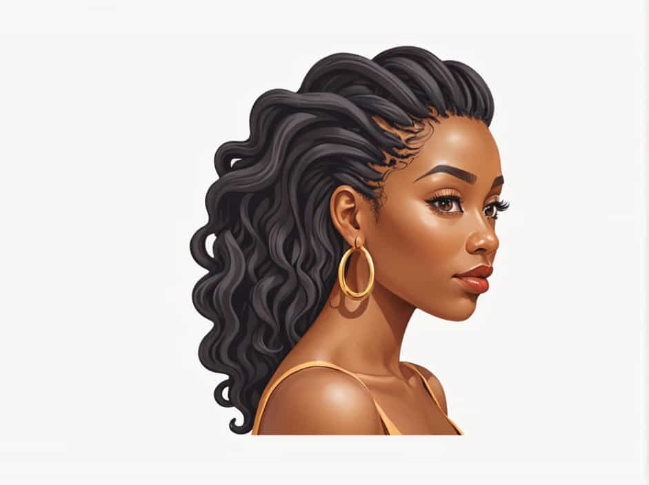 Medium Senegalese Twist With Curls