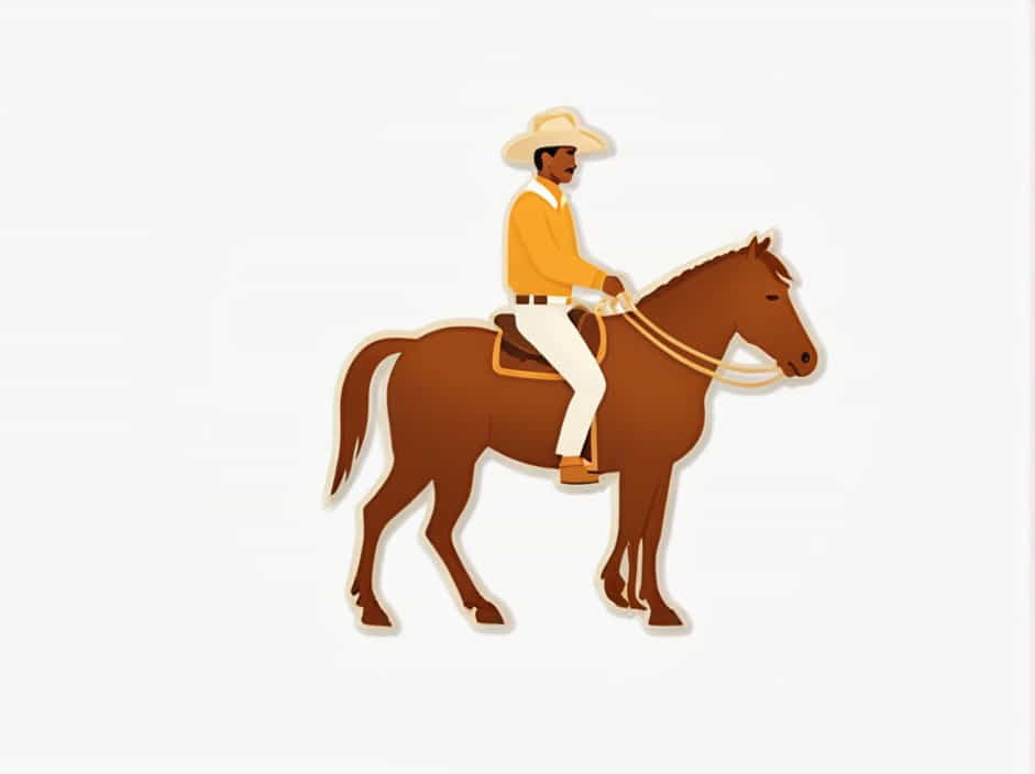Mounted Cattleman Of The South American Pampas