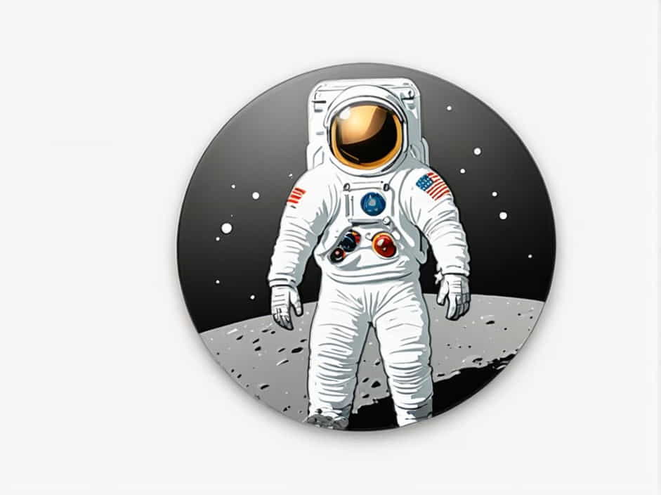 Picture Of Buzz Aldrin On The Moon