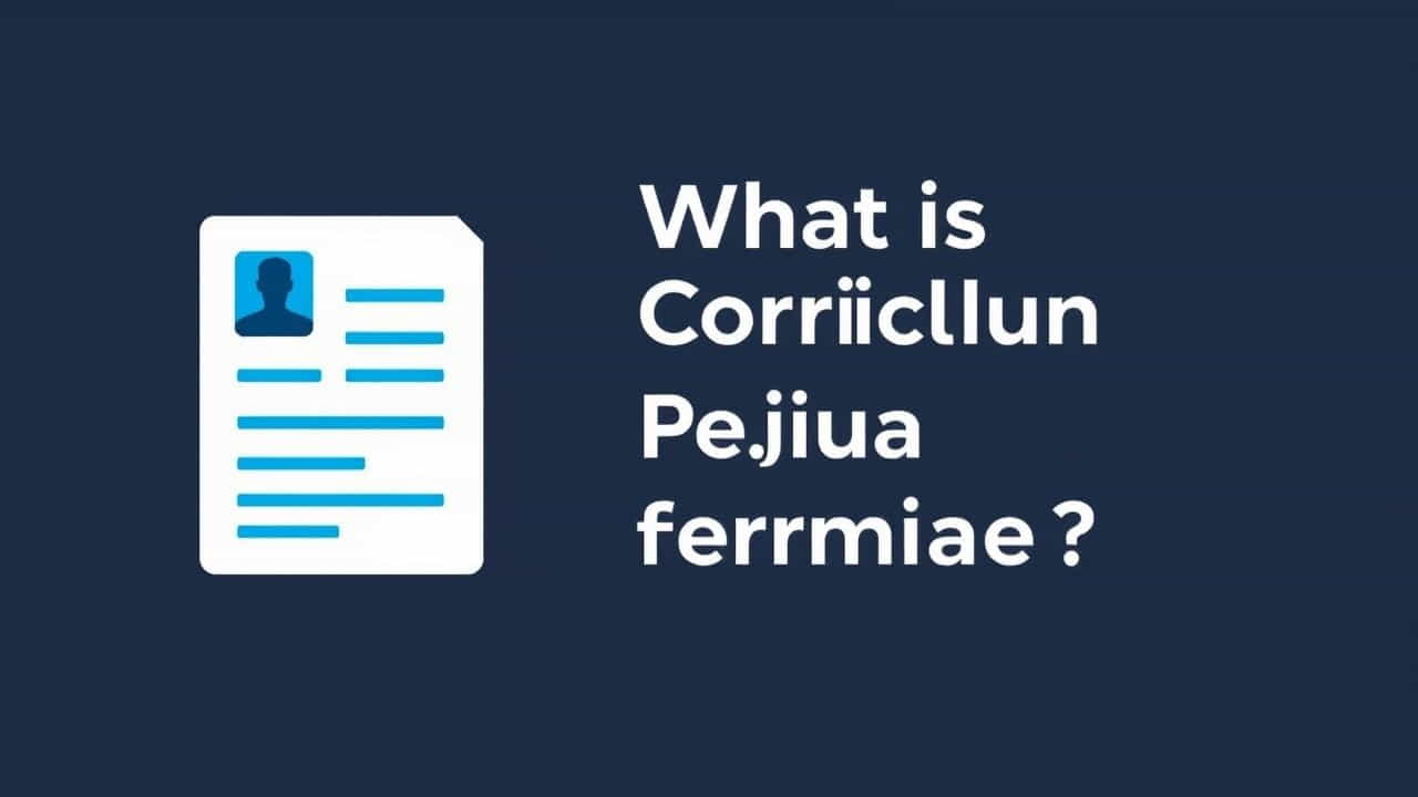 What Is Curriculum Vitae Format
