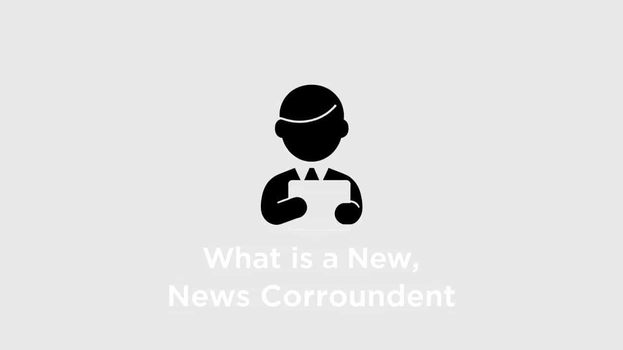 What Is A News Correspondent