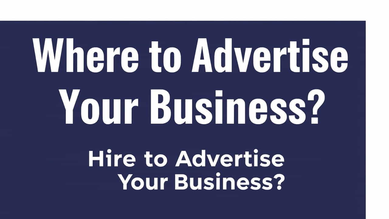 Where To Advertise Your Business